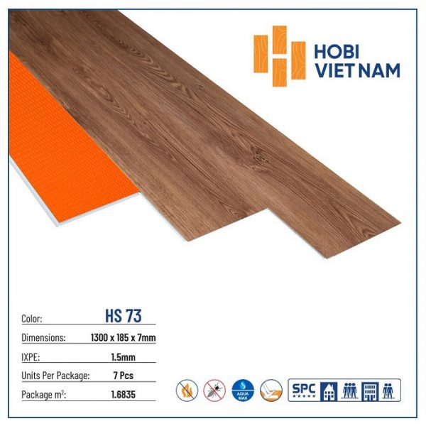 Sàn Nhựa Hobi Wood 7mm HS73