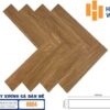 Sàn nhựa SPC xương cá Hobi HB04 màu vàng nâu sồi