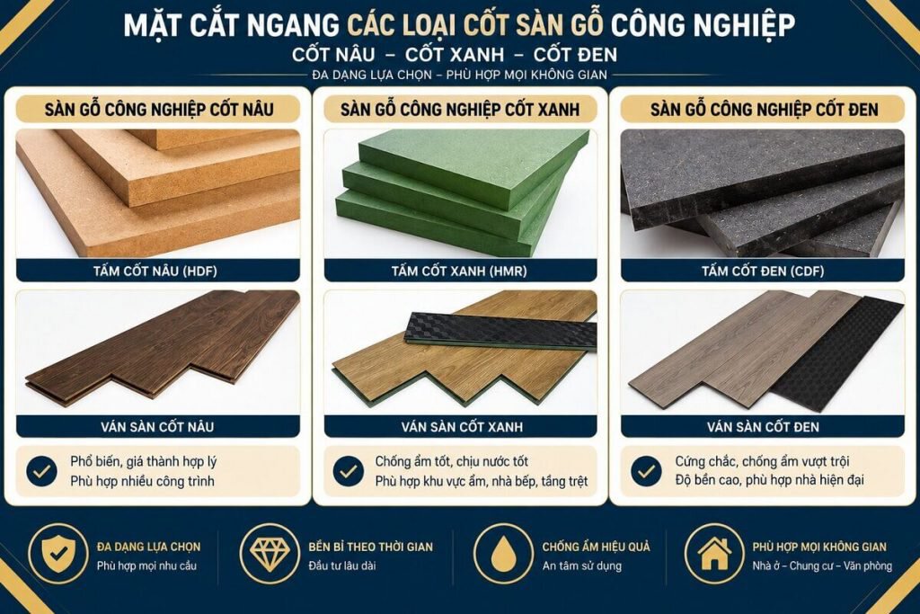 cắt ngang cốt nâu – cốt xanh – cốt đen