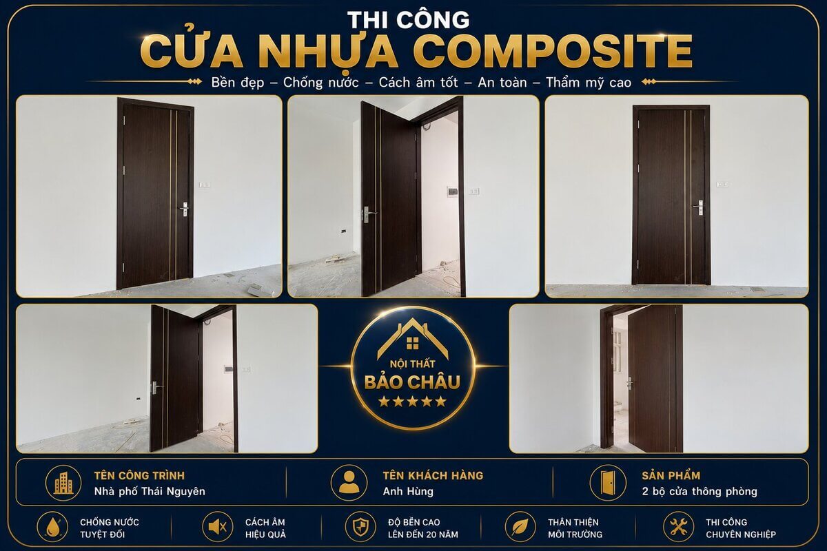 thi công của nhựa thi công cửa nhựa nhà phố tại thái nguyên