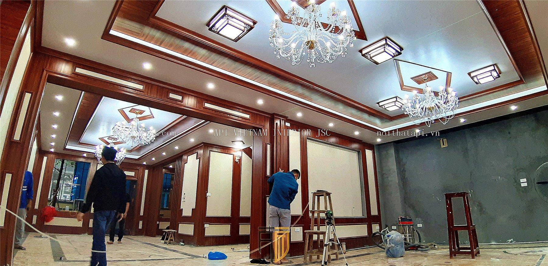 thi công tấm ốp tường phòng khách thi công tấm ốp tường phòng khách