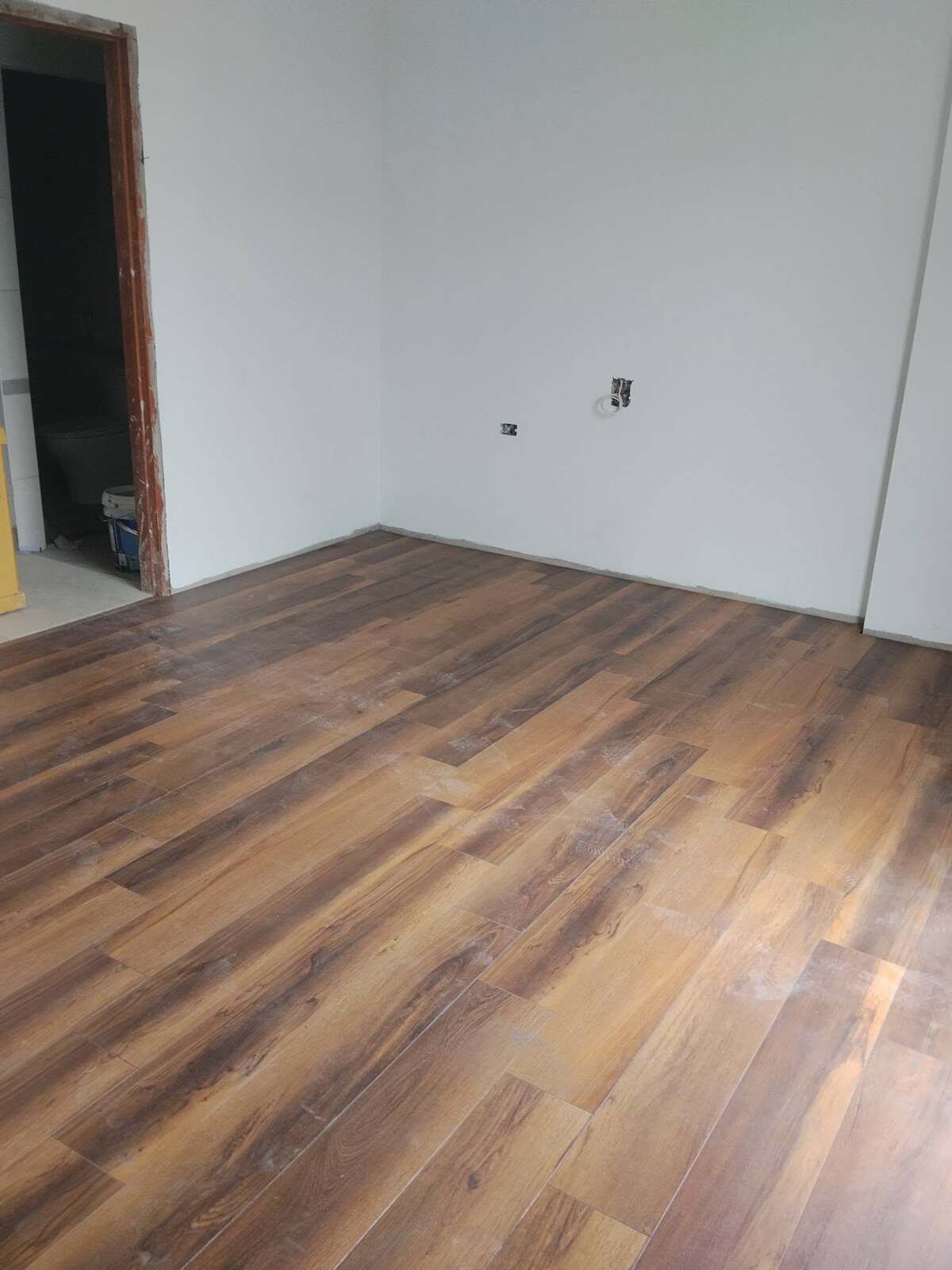 Thi công sàn gỗ cốt đen liên kề Hud Vân Canh, Hoài Đức - phòng ngủ