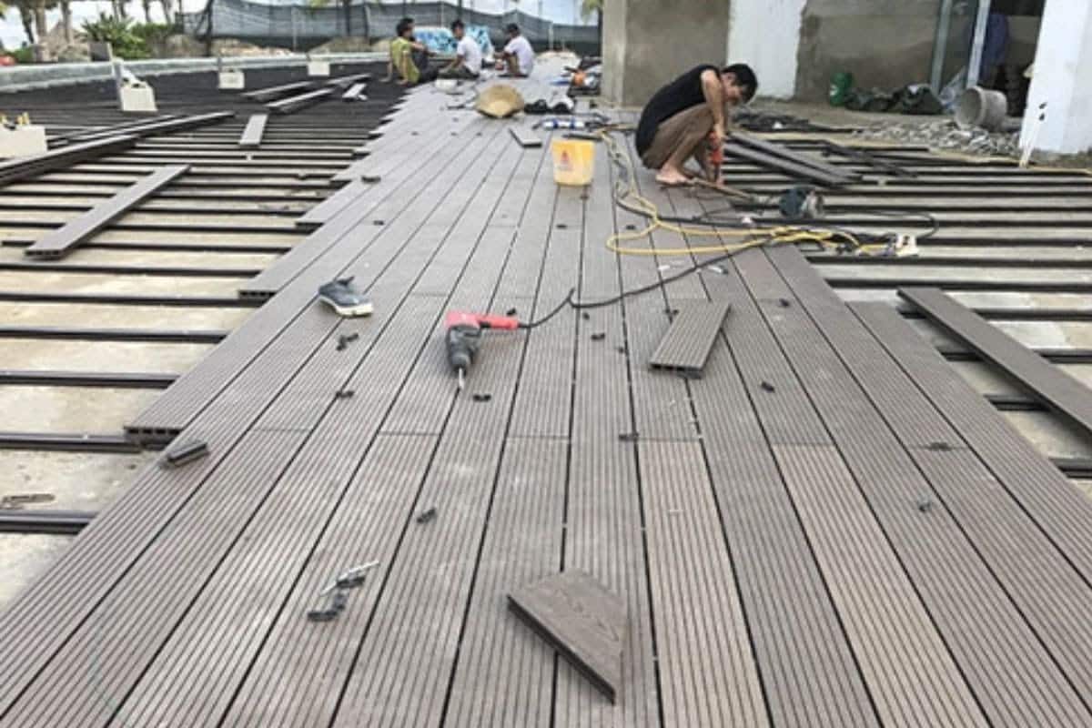 thi công sàn nhựa ngoài trời