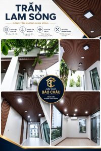 Thi công tấm ốp lam sóng Red Brown 50m2 liền kề Ciputra