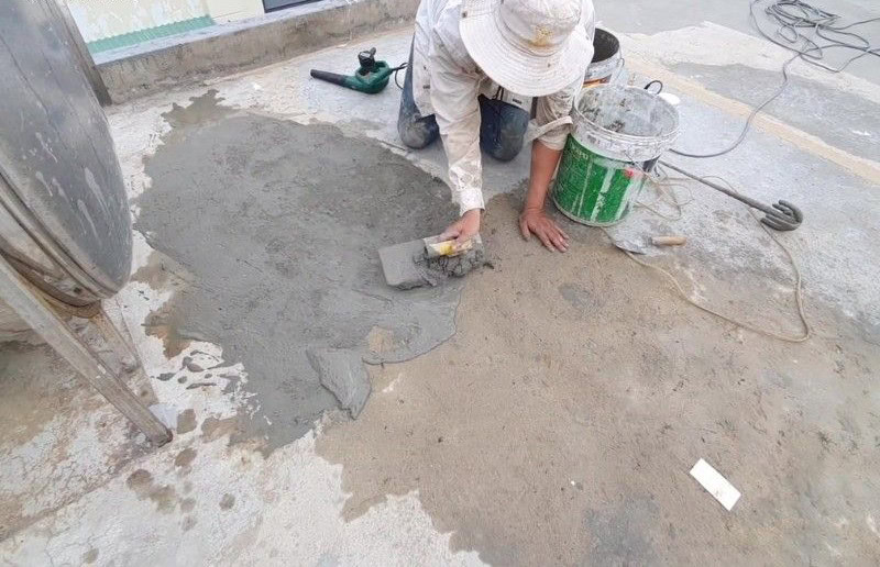 xử lý nền trước khi thi công sàn